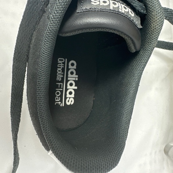 Unisex Leather Adidas Ortholite Float, Navy with White stripes, Gum Sole - Picture 6 of 8